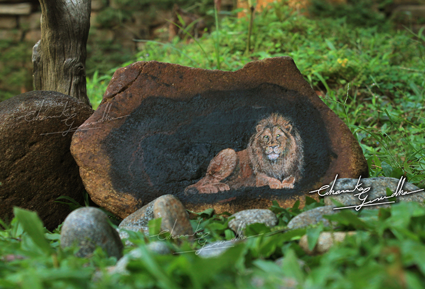 Lion In Cave